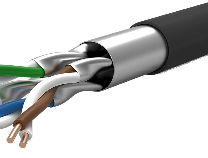 Cat6a Copper Cable 750MHz S/FTP 23AWG Colorful 1000FT